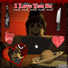 a valentine 's day card that says i love you so much