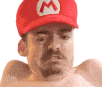 Super Mario Hat Sticker - Super Mario Hat Headdress Stickers