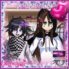 a picture of oumagru canon and a girl