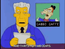 Two Cents Simpsons GIF - Two Cents Simpsons GIFs