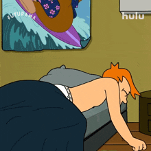 getting up fry billy west futurama waking up