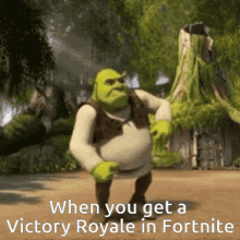 Shrek Fortnite GIF - Shrek Fortnite Victory Royale GIFs