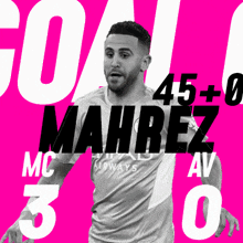 a soccer player with the name mahrez on his jersey