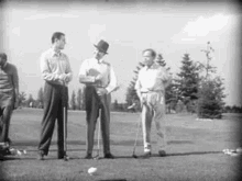 Vintage Golf Black And White GIF