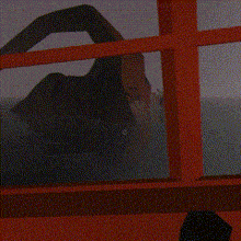 a picture of a window with the words `` goodbye chat '' on it