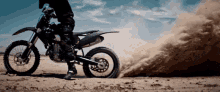 burnout sand dust motocross