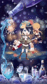 Mizumozu Selfy Venti GIF - Mizumozu Selfy Venti Venti Paimon Aether GIFs