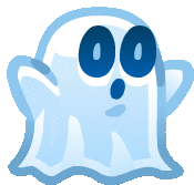 Ghost Boo Sticker - Ghost Boo Spooky Stickers