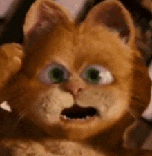 Garfield Scary GIF - Garfield Scary Garfield Scary GIFs
