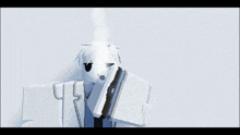 a cartoon character holding a book with a light coming out of his head