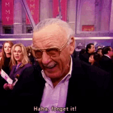 Stan Lee Forget It GIF - Stan Lee Forget It Laughing GIFs