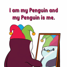 penguin is me i am my penguin pudgy penguin pudgy mirror