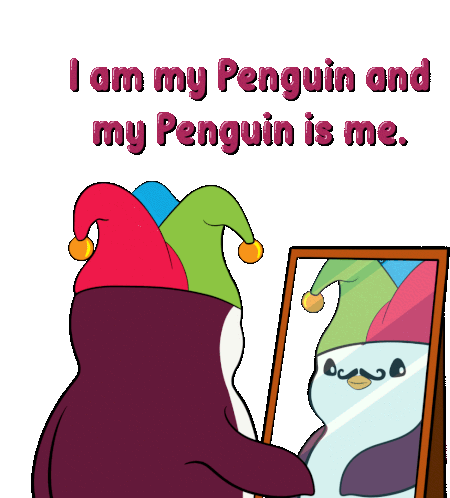 Penguin Is Me I Am My Penguin Sticker - Penguin Is Me I Am My Penguin Pudgy Penguin Stickers