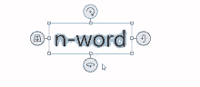 the word n-word is shown in a graphic