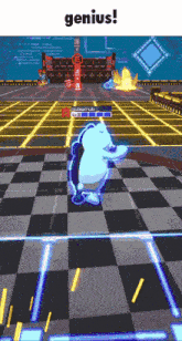 a video game with the word genius at the top of it