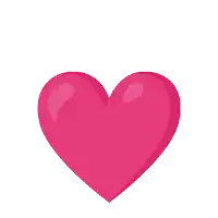 a pink heart with a white background and a few layers of pink