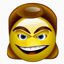 Mullet Guy Talking Smiley GIF - Mullet Guy Talking Smiley Emoji GIFs