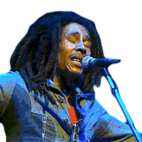 Close Eyes Bob Marley Sticker - Close Eyes Bob Marley War Stickers