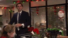 The Office Gift Exchange GIF - Gift Exchange Holiday Snowball GIFs