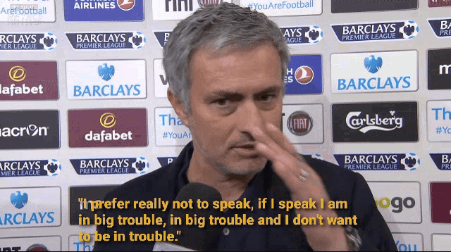 Jose Mourinho I Prefer Not To Speak GIF - Jose Mourinho I Prefer Not To Speak - Discover & Share GIFs