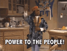 Power To The People Black History Month GIF - Black History GIFs