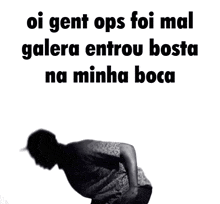 a black and white photo of a man with the words oi gent ops foi mal