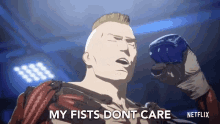 My Fists Dont Care Boxer GIF - My Fists Dont Care Boxer Levius GIFs