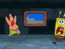Panic Run GIF - Panic Run Sponge Bob GIFs