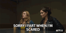 Sorry I Fart When Im Scared Emma Mackey GIF - Sorry I Fart When Im Scared Emma Mackey Maeve Wiley GIFs