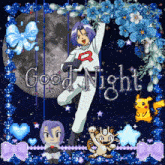 a picture of a cartoon character with the words good night