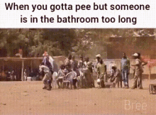 dance pee bathroom too long african