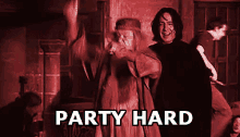 Party Hard GIF - Hard Harrypotter Dumbledore GIFs