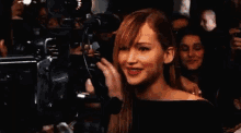 Jennifer Lawrence Smiling GIF - Jennifer Lawrence Smiling Interview GIFs