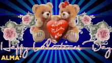 Happy Valentines Day Teddy Bear GIF - Happy Valentines Day Teddy Bear Heart GIFs