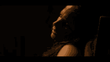 a close up of a woman 's arm with a dark background