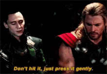 Loki Thor Sexual Joke GIF - Loki Thor Sexual Joke Innapropriate GIFs