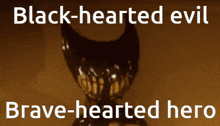 Black Hearted Evil Brave Hearted Hero GIF