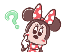 mim esqueceram de minnie mouse cute minnie questionning confused