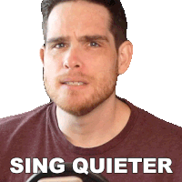 Sing Quieter Sam Johnson Sticker - Sing Quieter Sam Johnson Lower Down Your Voice Stickers