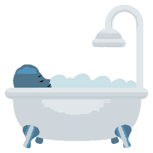 bath time joypixels bathtub take a bath relaxing bath