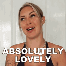 Absolutely Lovely Tracy Kiss GIF - Absolutely Lovely Tracy Kiss Absolutely Beautiful GIFs