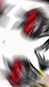 a close up of a person 's face with a blurry background and a blurred image of a flower .