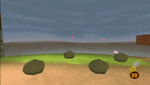 a video game scene with a number 50 on the bottom left
