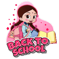 Back To School Chutki Sticker - Back To School Chutki Chhota Bheem Stickers