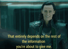 That Entirely Depends Loki GIF - That Entirely Depends Loki GIFs