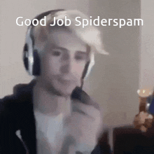 Spiderspam Good Job GIF - Spiderspam Good Job Good Job Spiderspam GIFs
