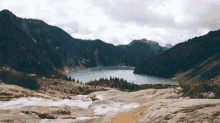 vally lake mountain water flowing