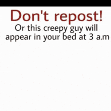 a poster that says do n't repost