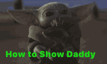 Baby Yoda How To Show Daddy GIF