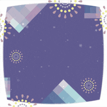 a purple background with arabic writing and a purple square